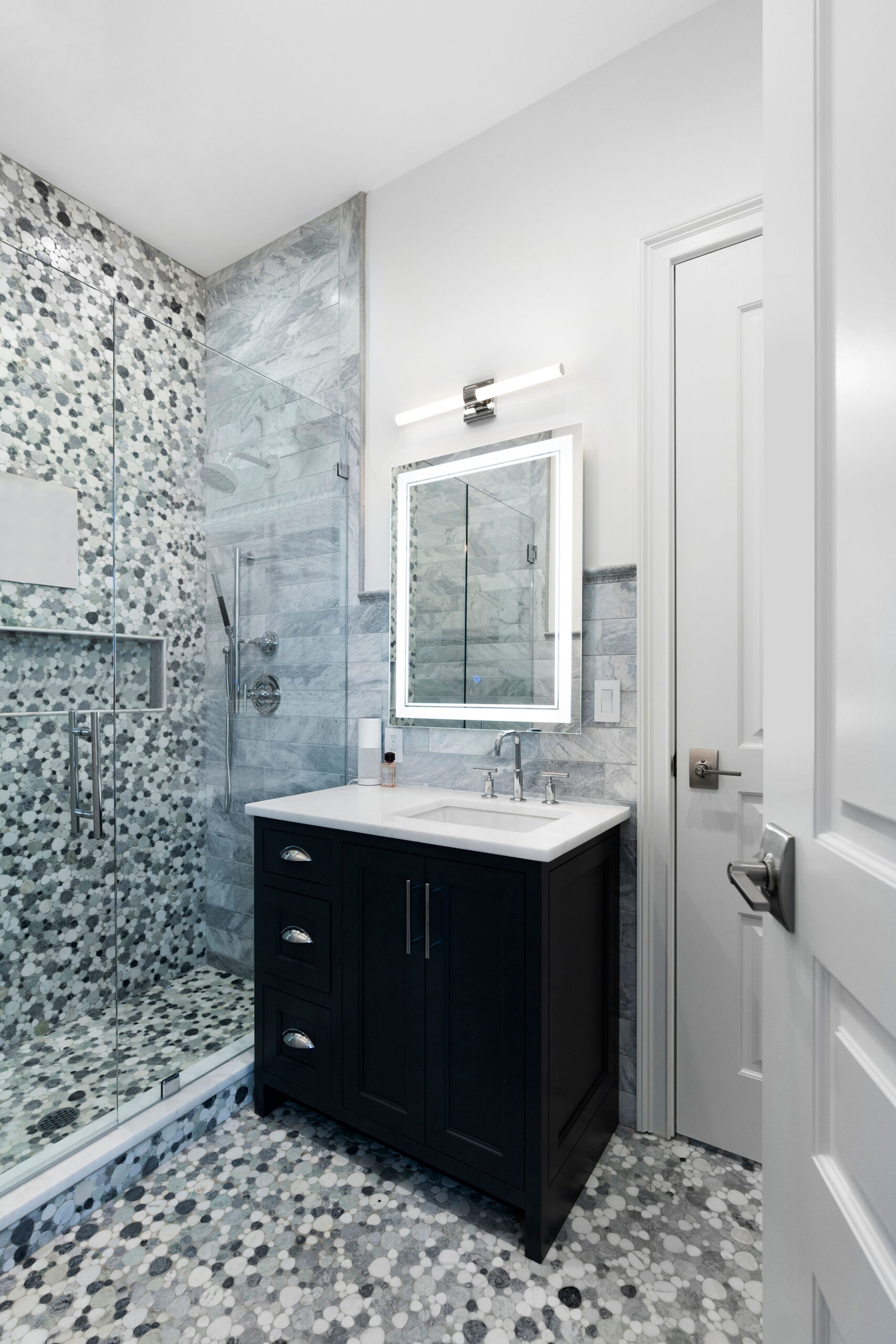 Luxury primary bathroom renovation by Vision Luxury Residential