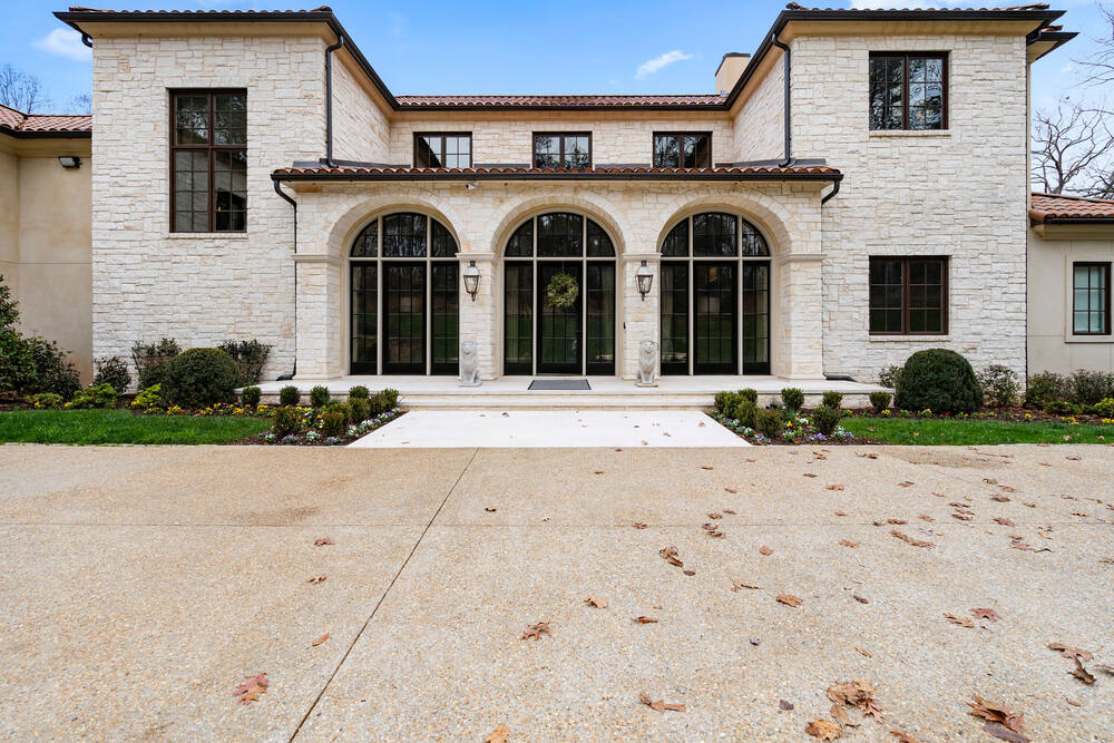 Custom home entrance designed by Vision Luxury Residential